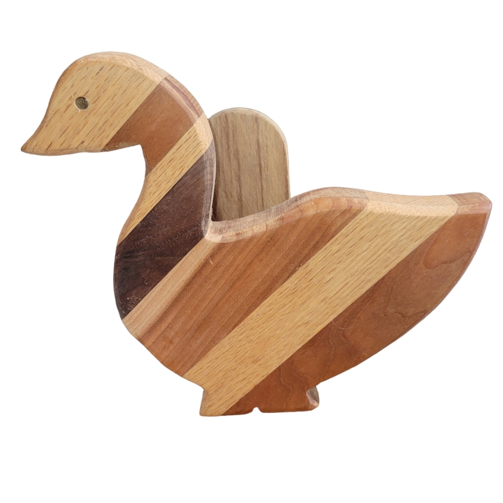 Vintage Wood Napkin Holder Picnic Table Serveware Lake Living